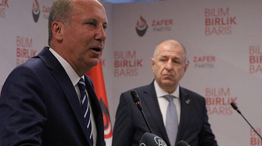 Zafer Partisi Genel Başkanı Ümit Özdağ duyurdu: Muharrem İnce ittifaktan ayrıldı!