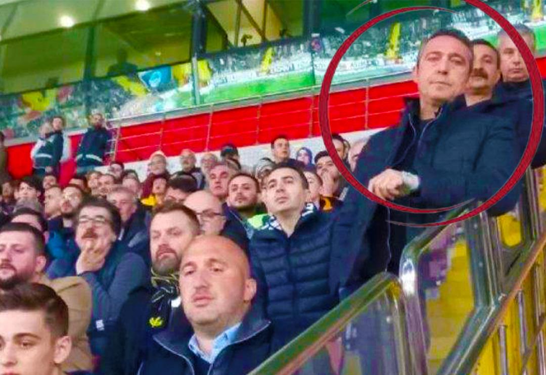 Kayseri'de Fenerbah&ccedil;e taraftarının stada alınmaması sonrası Başkan Ali Ko&ccedil; tepkisini b&ouml;yle g&ouml;sterdi!
