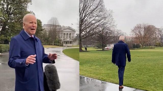 Biden'ın tadını kaçıran anlar! Önce tokalaşacak kimse bulamadı, o soruyu duyunca hızla uzaklaştı
