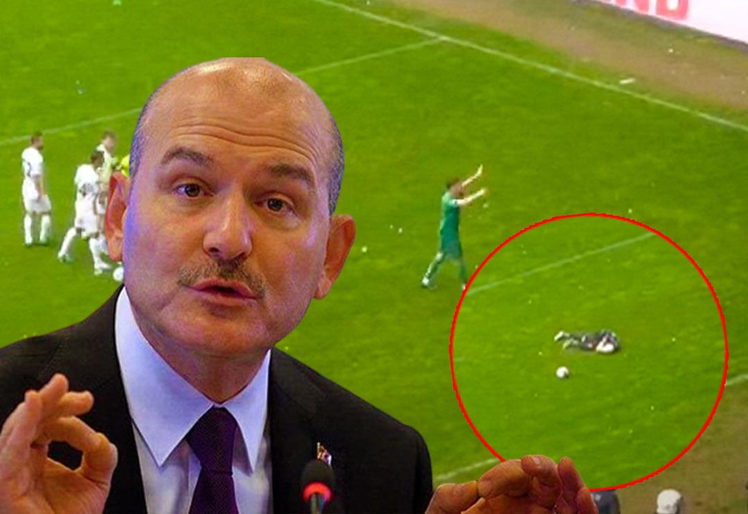 Bursaspor-Amedspor ma&ccedil;ında ortalık savaş alanına d&ouml;nd&uuml;! Futbolcular birbirine girdi... S&uuml;leyman Soylu: A&ccedil;ığa alındılar!