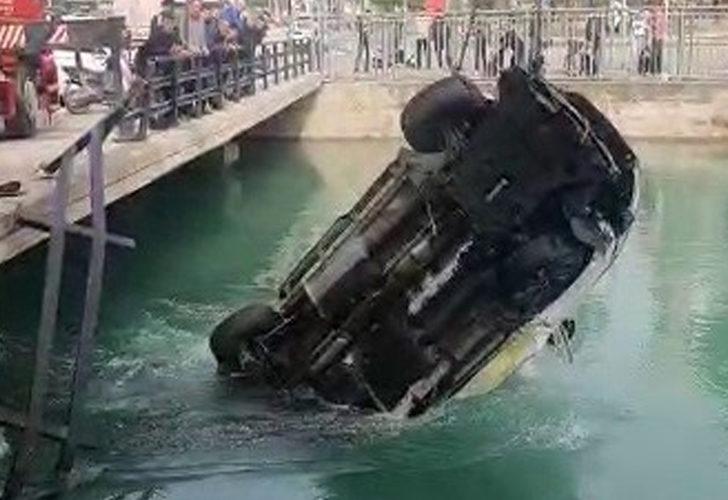 Sulama kanalına düştü, 20 metre sürüklendikten sonra kurtuldu!