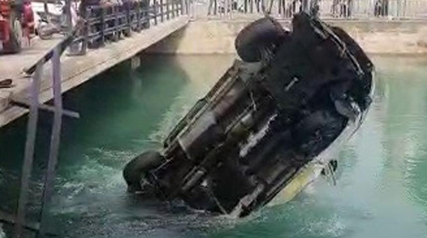 Sulama kanalına düştü, 20 metre sürüklendikten sonra kurtuldu!