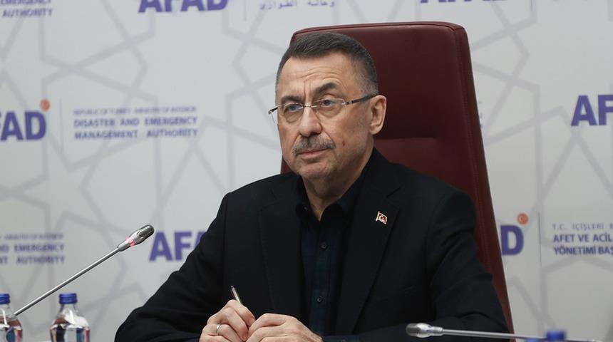 Fuat Oktay'ın başkanlığında deprem bölgesindeki çalışmalara ilişkin koordinasyon toplantısı yapıldı