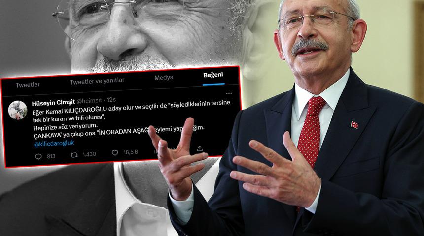 Adaylığının açıklanmasına saatler kala Kılıçdaroğlu'ndan 'Twitter' hamlesi! Beğendiği tweet gündem oldu: "İn oradan aşağı"