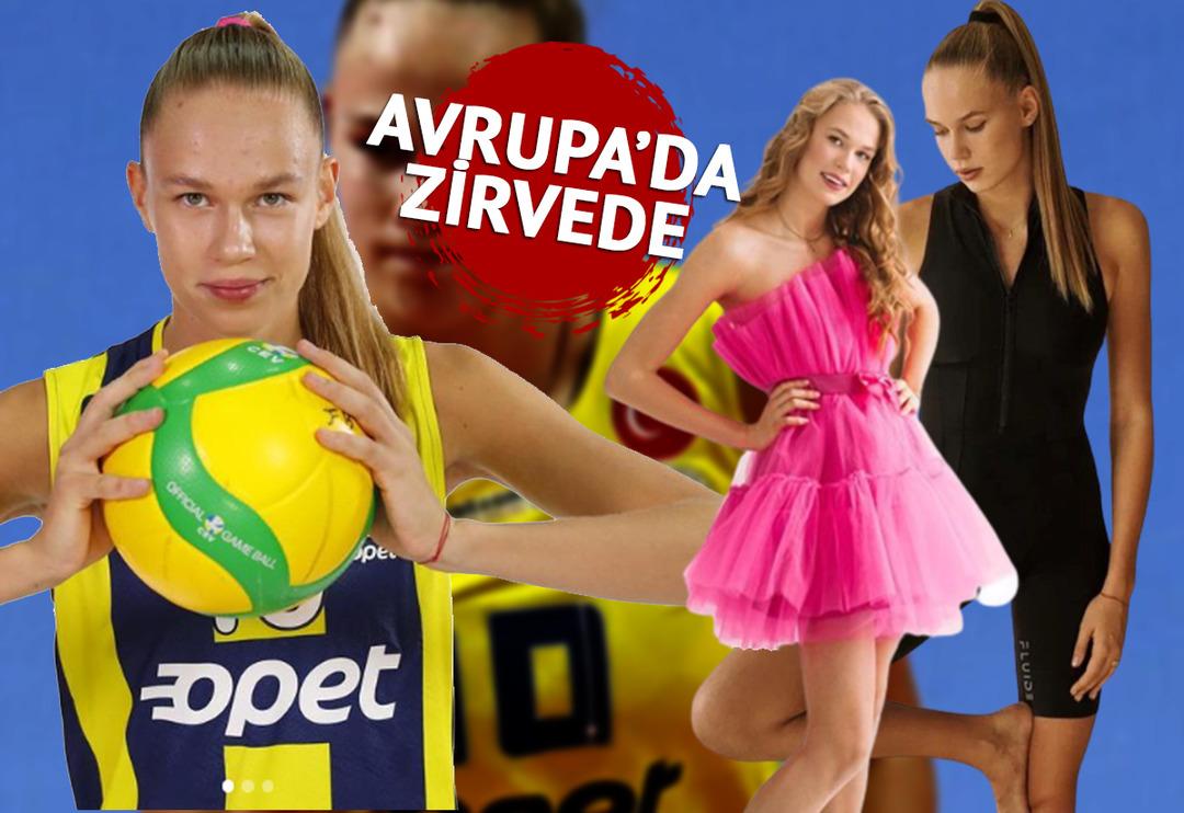 "T&uuml;rklerden s&uuml;rekli evlenme teklifleri alıyorum" demişti, Fenerbah&ccedil;e Opet'in Rus voleybolcusu Arina Fedorovtseva Avrupa'nın zirvesinde