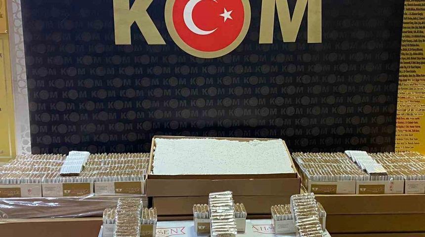 Tekirdağ’da 115 bin adet makaron ele geçirildi