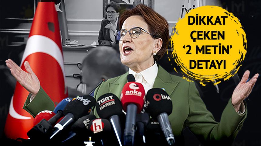 Gündemi belirleyen konuşmanın perde arkasını anlattı! 'Akşener'in cebinde 2 metin vardı' iddiası: "İYİ Partililer birbirine soruyor"