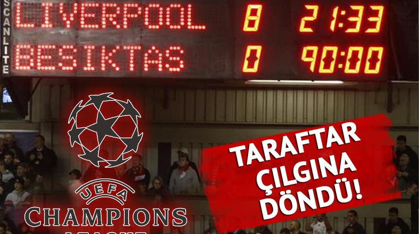 Şampiyonlar Ligi hesabından Beşiktaş taraftarını kızdıran paylaşım! Liverpool'un Manchester United galibiyeti sonrası, 8-0'lık maçı paylaştılar