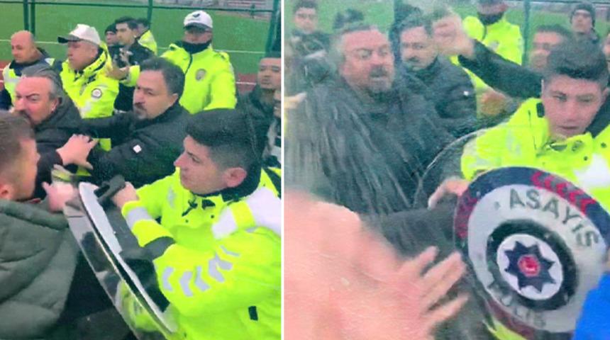 Maç bitti, yöneticiler sahaya indi! Ortalık bir anda savaş alanına döndü...