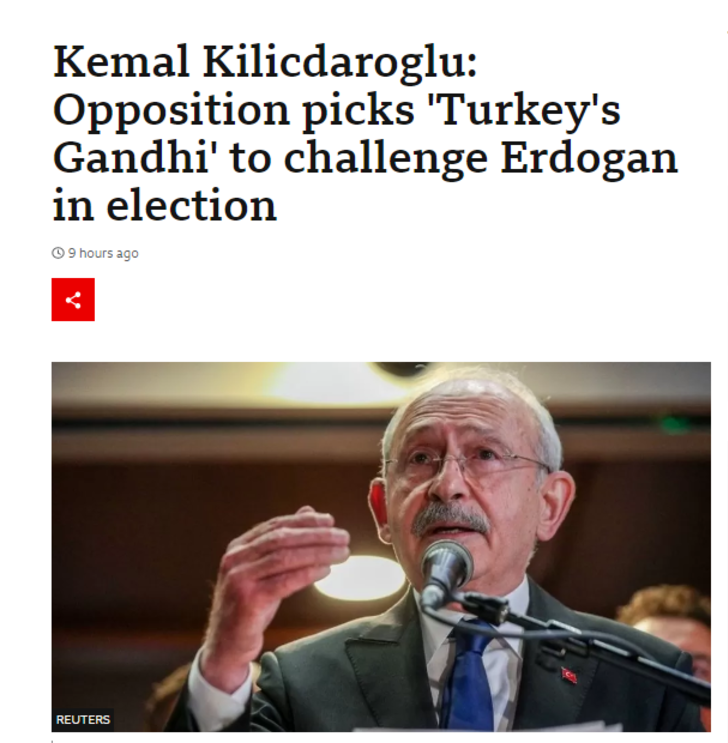 Millet İttifakı’nın Cumhurbaşkanı adayı olarak Kemal Kılıçdaroğlu’nun açıklanması dünya basınında böyle yorumlandı... “Muhalefet birleşmeyi başardı” G1