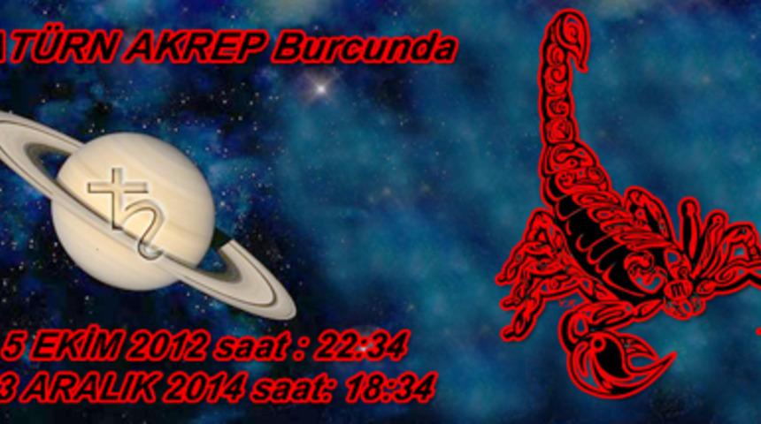 Sat&uuml;rn Akrep Burcunda