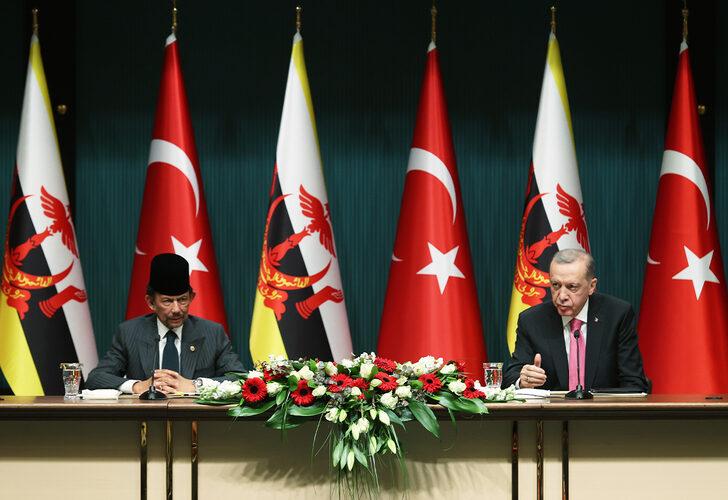 Son dakika: Erdoğan, Brunei Darüsselam Sultanı Waddaulah ile basın toplantısı düzenledi!