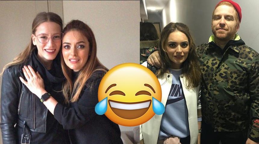 Ne alem kızsın Ezgi! Kendisi &uuml;nl&uuml; değilmiş gibi &uuml;nl&uuml;lerle fotoğraf &ccedil;ektirip yeni hesabında paylaşıyor