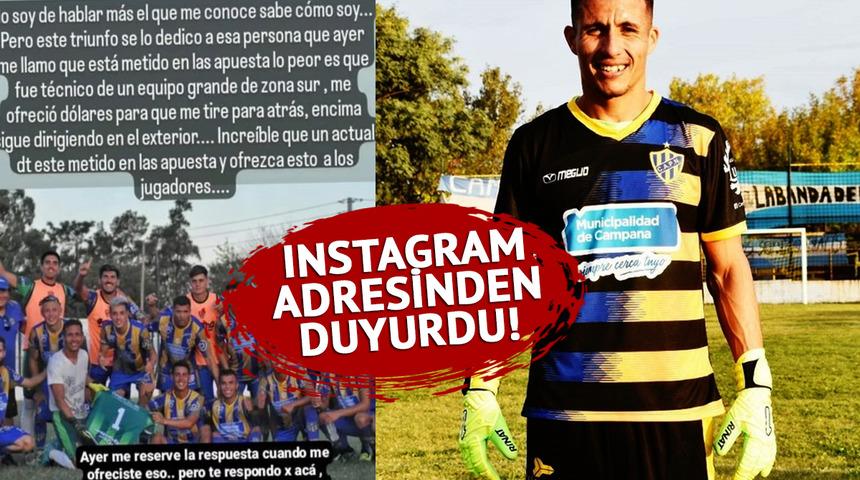 Futbol dünyası bu haberle çalkanıyor! Sosyal medya hesabından resmen duyurdu: Gol yemem için bir çanta dolar teklif etti