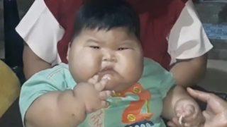 16 aylık 27 kilo! Sekiz yaşındaki bir çocukla aynı kiloda... Hastaneye kaldırıldığı açıklandı