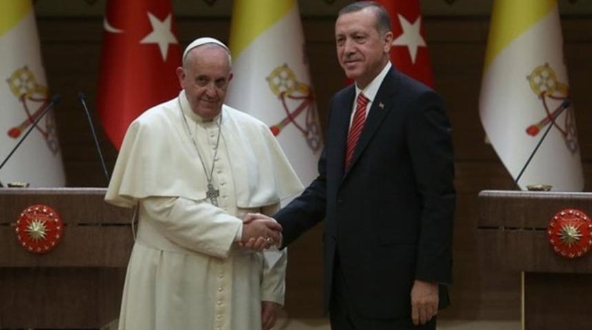 Cumhurbaşkanı Erdoğan, Papa ile Kudüs'ü görüştü