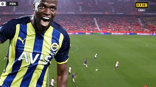 Sevilla Fenerbahçe maçında inanılması güç pozisyon! Enner Valencia orta sahadan öyle bir vurdu ki...
