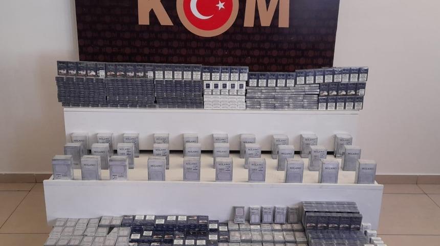 Konya'da bir tırda 2 bin 500 paket gümrük kaçağı sigara ele geçirildi