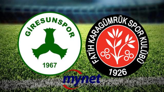 Giresunspor Fatih Karagümrük maçı ne zaman, saat kaçta, hangi kanalda?