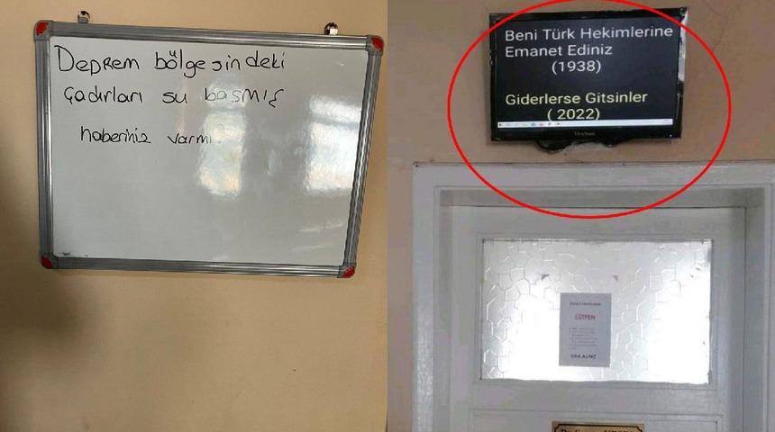 Muayene odasının girişine yazdıkları sosyal medyada gündem oldu! O doktor hakkında soruşturma