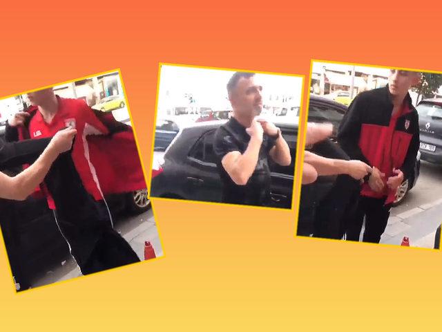 Sakaryaspor-Samsunspor maçı öncesi çirkin olay! Deplasman taraftarlarının üzerindeki formayı çıkarttırdı, görüntüler büyük tepki çekti