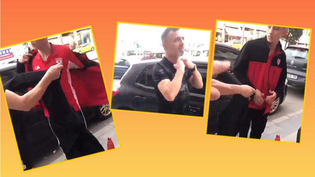 Sakaryaspor-Samsunspor maçı öncesi çirkin olay! Deplasman taraftarlarının üzerindeki formayı çıkarttırdı, görüntüler büyük tepki çekti