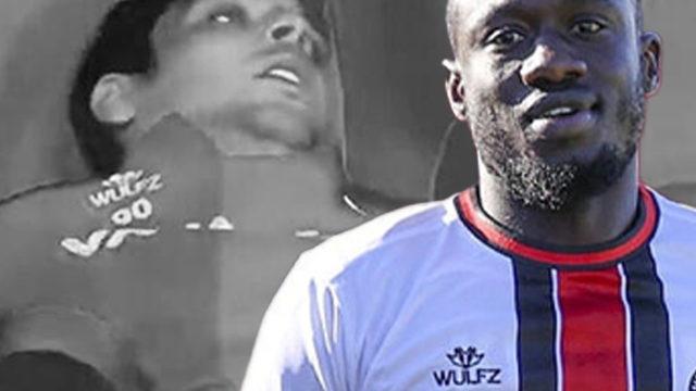 Ne yaptın Diagne! Kullandığı frikik sonrası Salih Dursun yedek kulübesinde yere düştü!