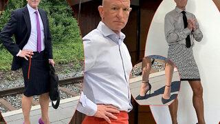 Moda kalıplarını yerle bir etti! Sürekli topuklu ayakkabı ve etekle dolaşıyor... “Karım buna aldırış etmiyor”