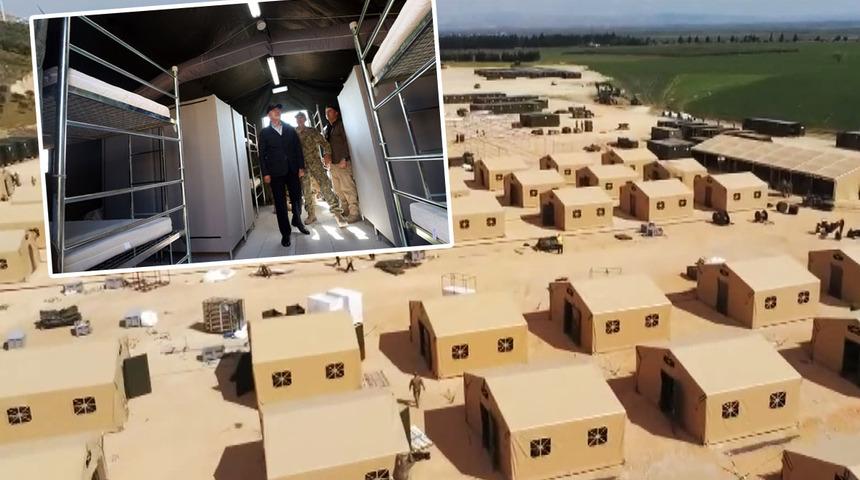 NATO’nun Hatay’daki çadır kentinin inşaatı devam ediyor