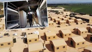 NATO’nun Hatay’daki çadır kentinin inşaatı devam ediyor