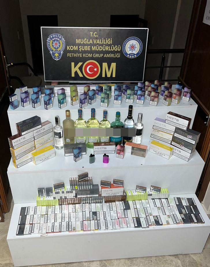 Muğla'da kaçak alkol ile sigara sattığı ileri sürülen Ukraynalı yakalandı