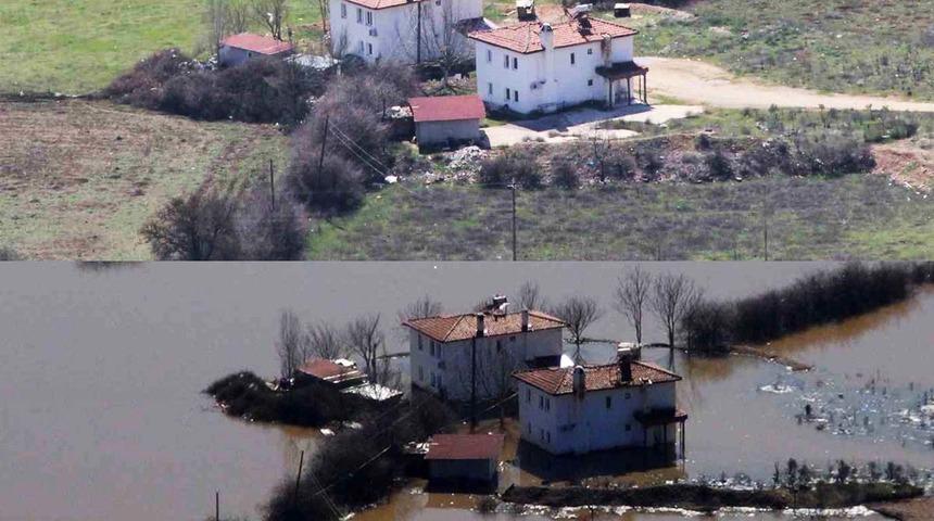 İki fotoğraf arasında bir yıl var... Yer: Muğla! Dünyada bir ilk olma özelliği taşıyordu