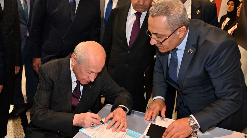 MHP lideri Devlet Bahçeli, milletvekili adaylık başvurusunu yaptı