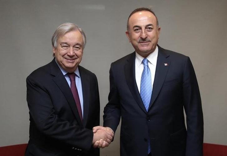 Dışişleri Bakanı Çavuşoğlu ve BM Genel Sekreteri Guterres'ten kritik görüşme