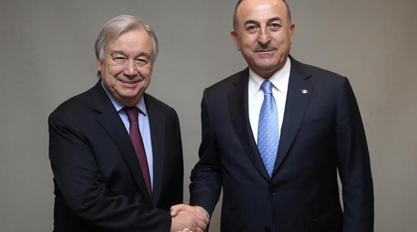 Dışişleri Bakanı Çavuşoğlu ve BM Genel Sekreteri Guterres'ten kritik görüşme