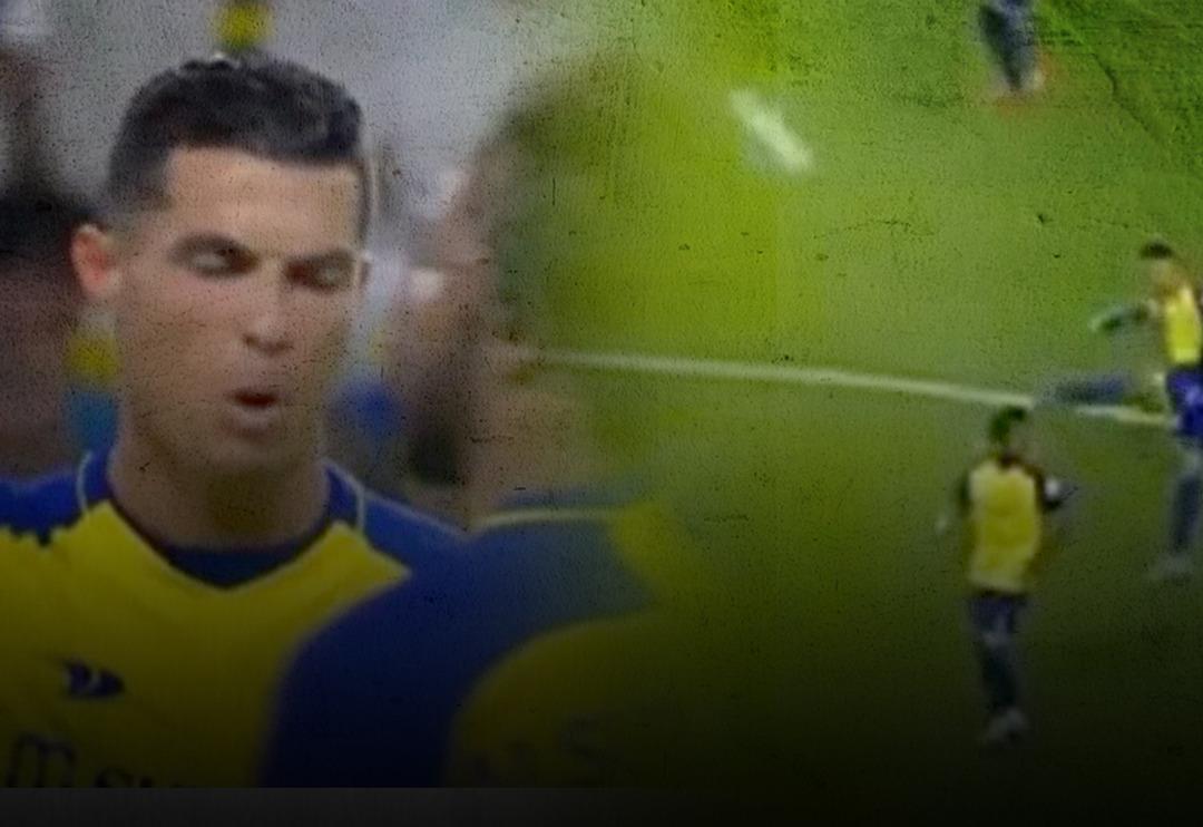 Ronaldo yine &ccedil;ıldırdı, ge&ccedil;en hafta şişeleri tekmelemişti bu hafta da sinirlerine hakim olamadı! &Ouml;nce hakeme sonra hocasına...