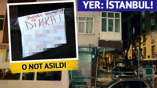 Yer: İstanbul! Belediye ekipleri şerit çekti, risk nedeniyle kaldırım kapatıldı: Buradan geçmeyin! Dikkat... Düşecek