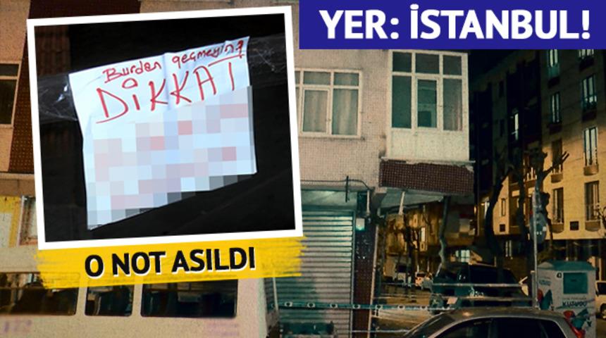 Yer: İstanbul! Belediye ekipleri şerit çekti, risk nedeniyle kaldırım kapatıldı: "Buradan geçmeyin! Dikkat... Düşecek"