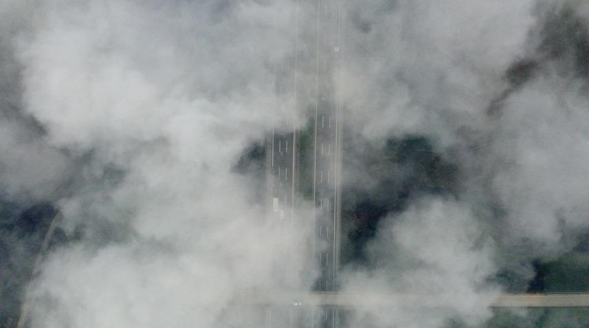 Anadolu Otoyolu'nda sis etkili oluyor