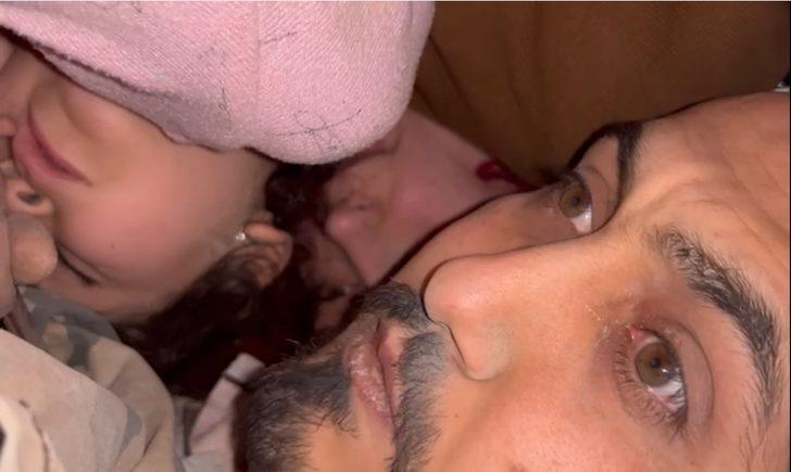 Yaşadıkları kat alt katla birleşti, burunları bile kanamayan aile enkaz altındaki o anlarını kaydetti