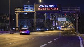 Avrasya Tüneli bakım çalışması nedeniyle trafiğe kapatıldı