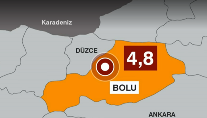 İstanbul'da da hissedilen depremin merkez üssü Bolu olarak açıklandı!
