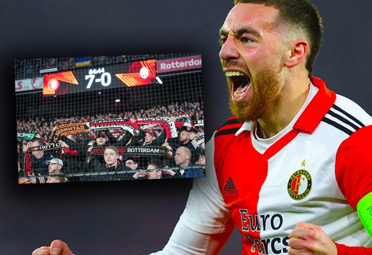 UEFa Avrupa Ligi'nde görülmemiş skor! Feyenoord, Shakhtar'a gol oldu yağdı... Orkun Kökçü şov yaptı!