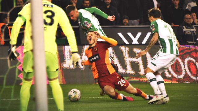 Galatasaray'ın galibiyet serisi Konya'da sona erdi!