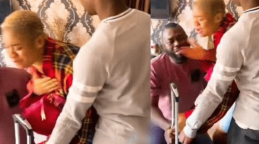 Sosyal medyada g&uuml;ndem yaratan g&ouml;r&uuml;nt&uuml;ler! Karısının başka bir adamdan hamile olduğunu &ouml;ğrendi... G&ouml;zyaşları i&ccedil;inde yalvardı