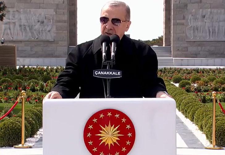 Cumhurbaşkanı Erdoğan: Depremin yaralarını ancak Çanakkale ruhu ile sarabiliriz