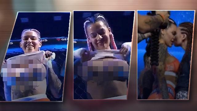 İzleyenler ikinci kez şoke oldu! Maç öncesi göğüslerini açtılar, maç sonu öpüştüler