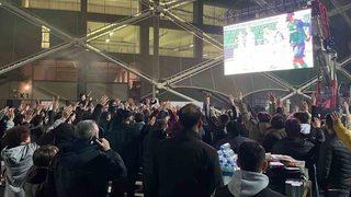 Cezaya rağmen Sakaryaspor taraftarları takımlarını yalnız bırakmadılar