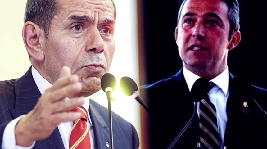 Son dakika: Galatasaray Başkanı Dursun &Ouml;zbek'ten Fenerbah&ccedil;e Başkanı Ali Ko&ccedil;'a cevap! "&Uuml;z&uuml;nt&uuml;yle karşıladım..."