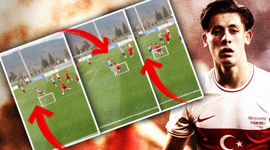 Ne yaptın Arda G&uuml;ler! A Milli Takım kampında attığı gol, sosyal medyayı kasıp kavurdu...